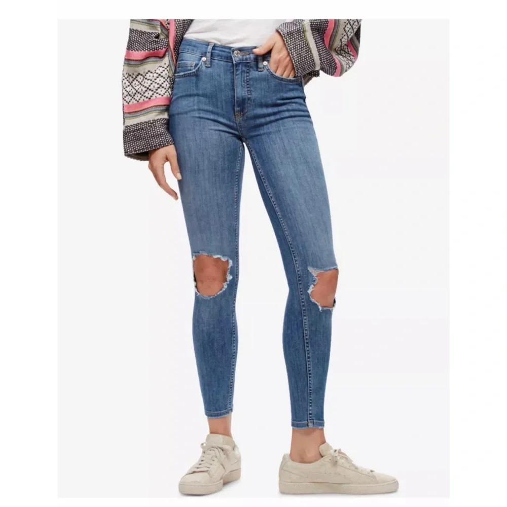 Free People Busted Skinny Jeans